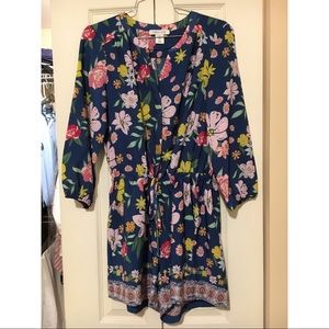 Floral Long Sleeve Romper